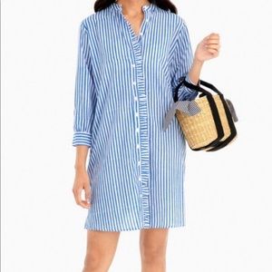 Pink City Prints Striped Dress / Bathing Suit Coverup